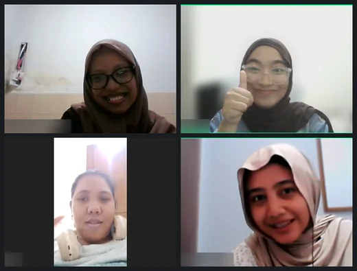 Peserta sesi journaling bareng LifebyDesign di Zoom